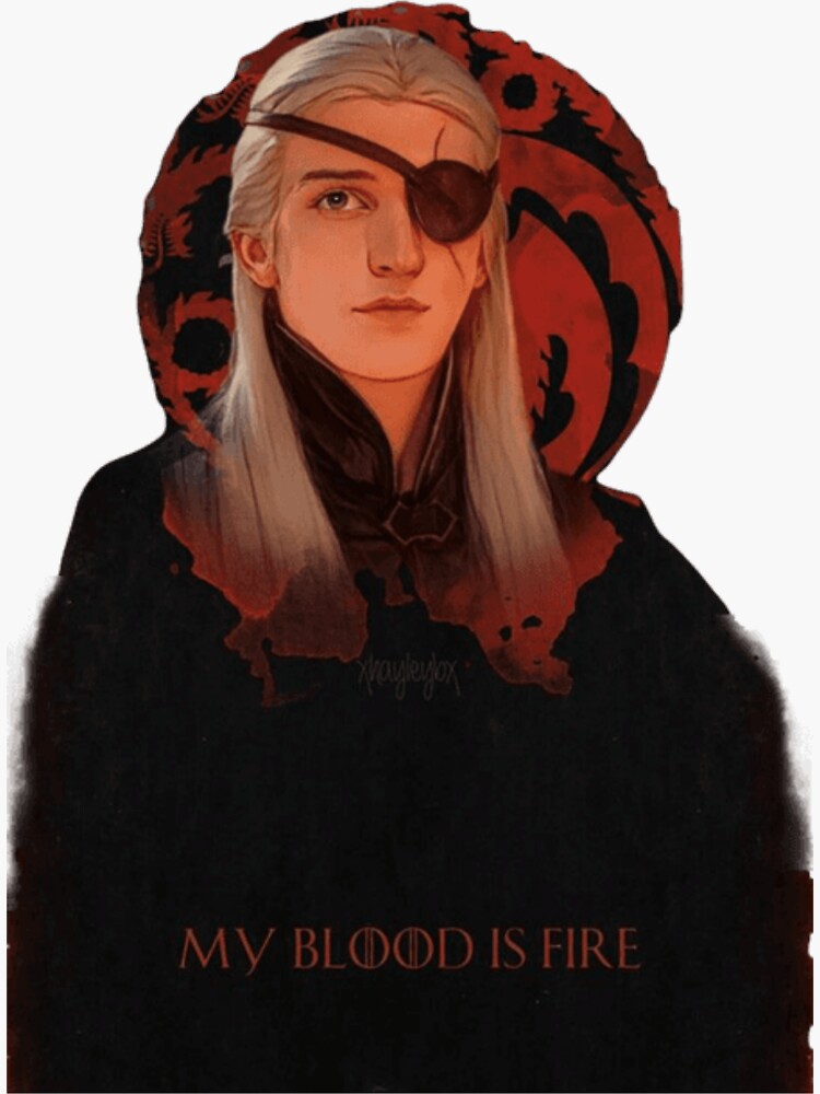 Aemond Targaryen Sticker For Sale By Linadelpierpo Redbubble