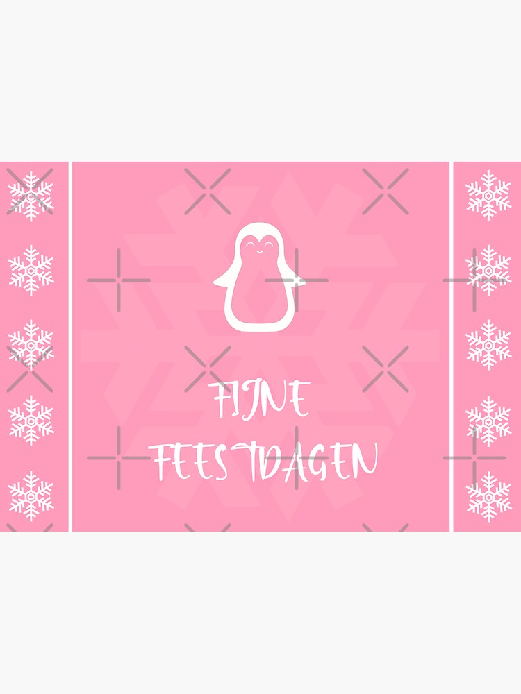 Fijne Feestdagen Sticker For Sale By Krissys Art Redbubble