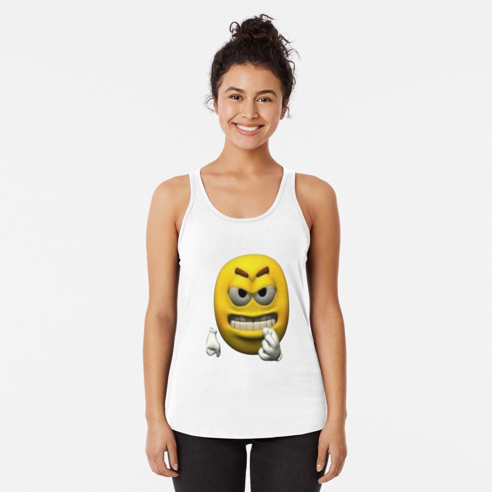 Goofy Angry Emoji Sticker For Sale By Shrewd Mood Redbubble