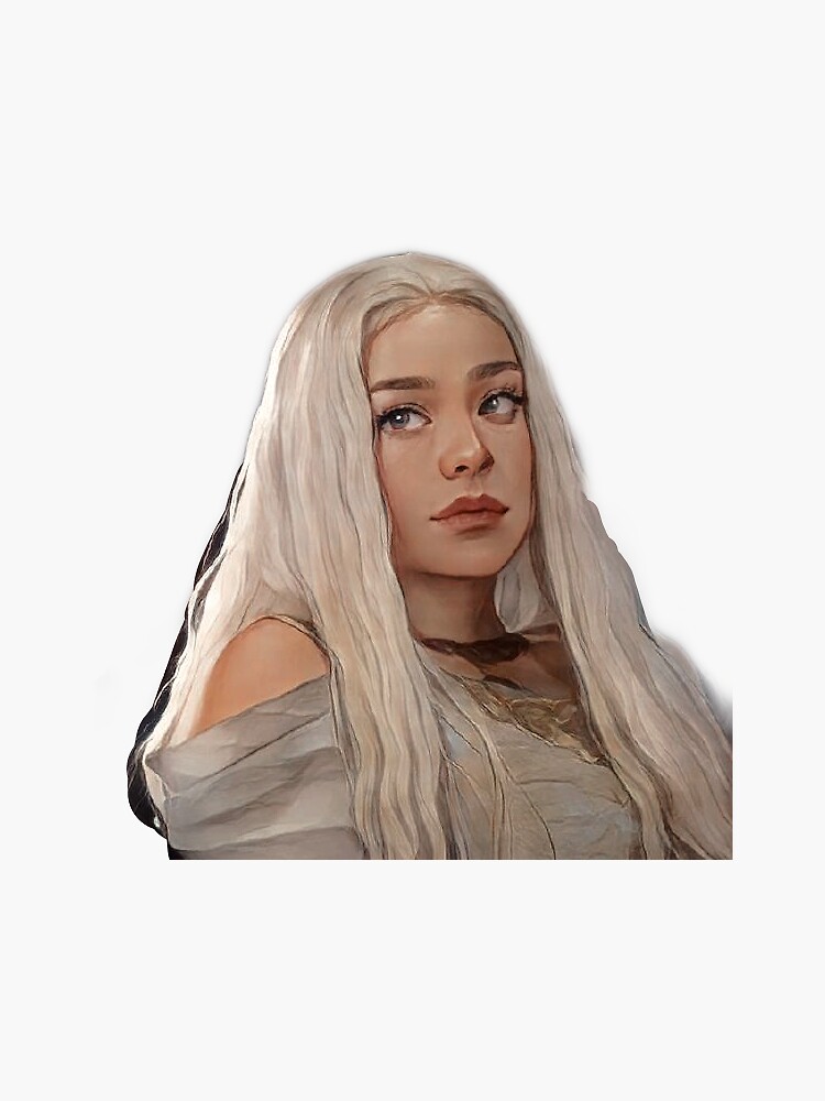 Rhaenyra Targaryen Sticker For Sale By Hanapika Redbubble