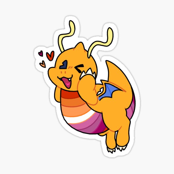 DraGAYnite Lesbian Pride Dragon Sticker For Sale By Friskymcnugget