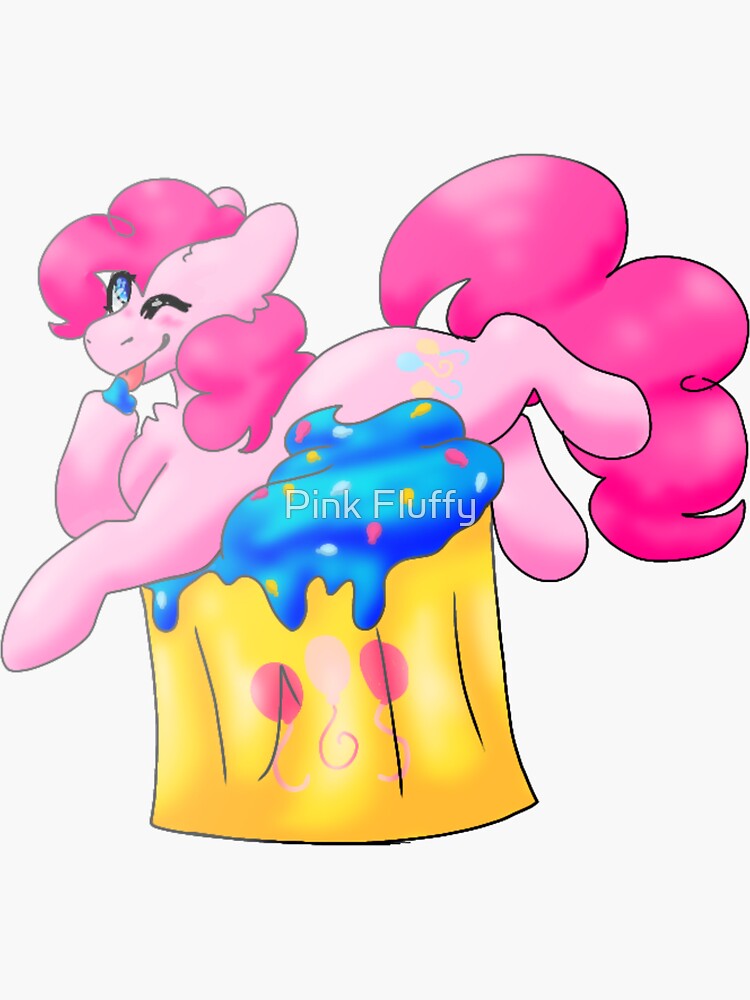 Pinkie Pie Cupcake Sticker For Sale By Shu Wolfie Redbubble