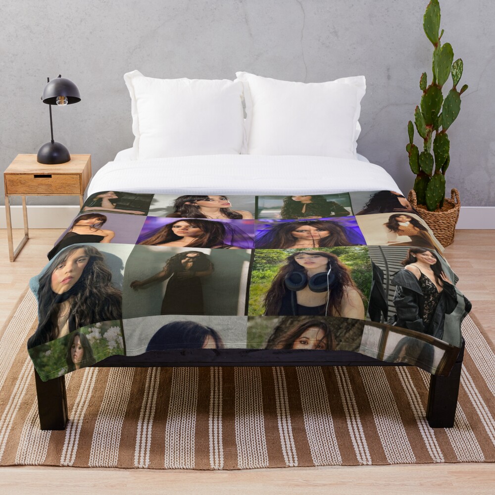 Jenna Ortega Collage Throw Blanket For Sale By Figureme Redbubble