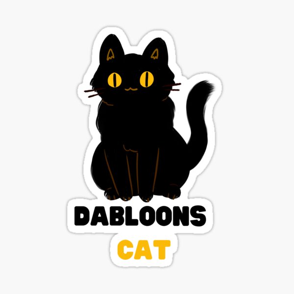 Dabloons Cat Dabloons Trend Tiktok Sticker For Sale By