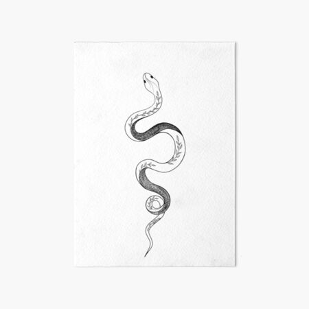 Tattoo Snake Traditional Black Dot Style Ink Isolated Illustration