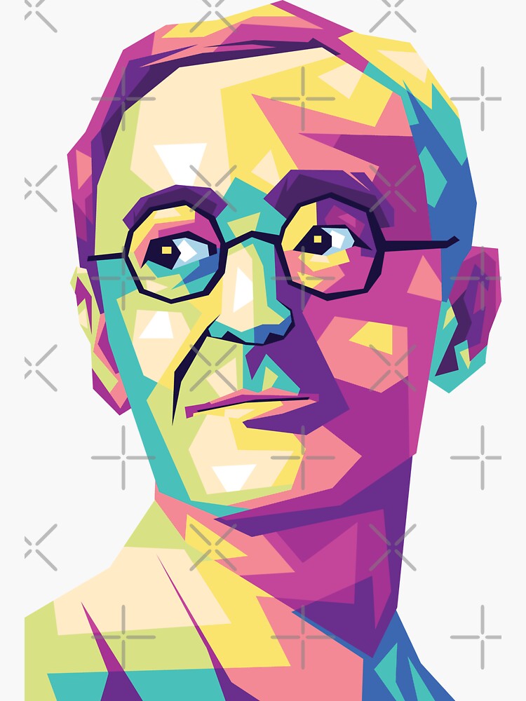 Hermann Hesse Wpap Sticker For Sale By Sanjayalukman Redbubble