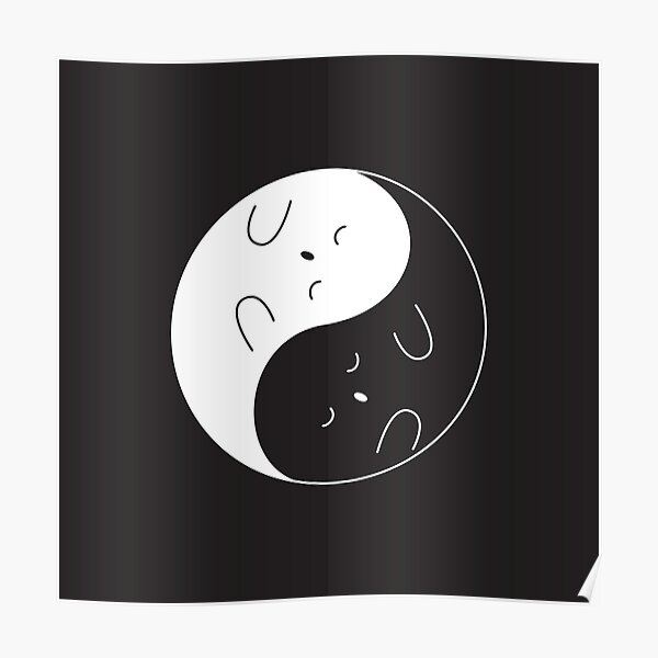 Yin Yang Ghosts Of Procrastination Poster For Sale By Munochill