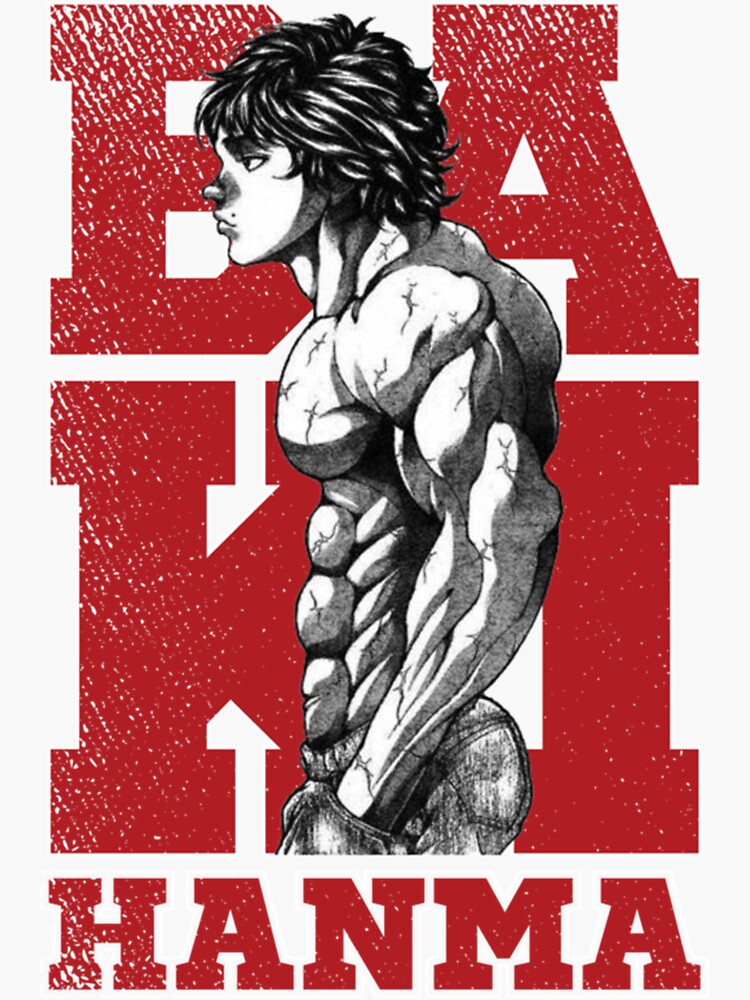 Baki Hanma The Grappler A Fitness Training Sticker For Sale By