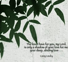 Only a shadow . . . by Bonnie T. Barry
