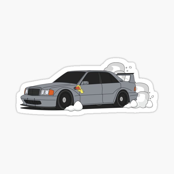 Mercedes Benz 190E Evolution II Rev Sticker For Sale By Marcimarcc