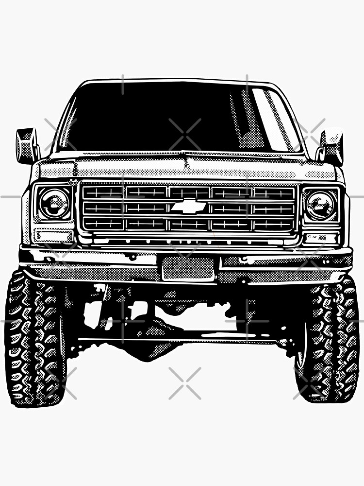 Retro Chevy Blazer Sticker For Sale By Prismadp Redbubble