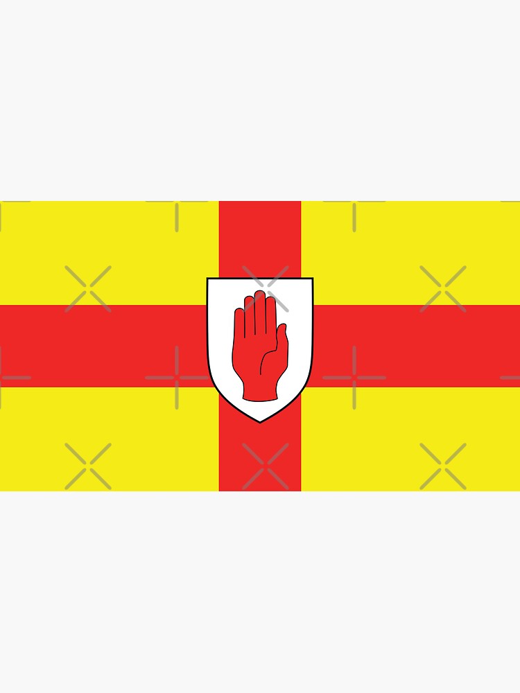 Flag Of Ulster Red Hand Flag Of Ulster Sticker For Sale By