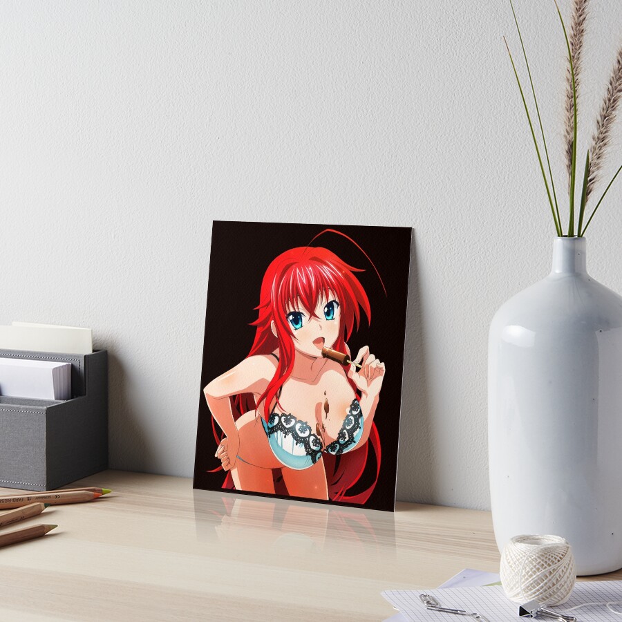 Lewd Rias Gremory Waifu Hentai Anime Art Board Print For Sale By