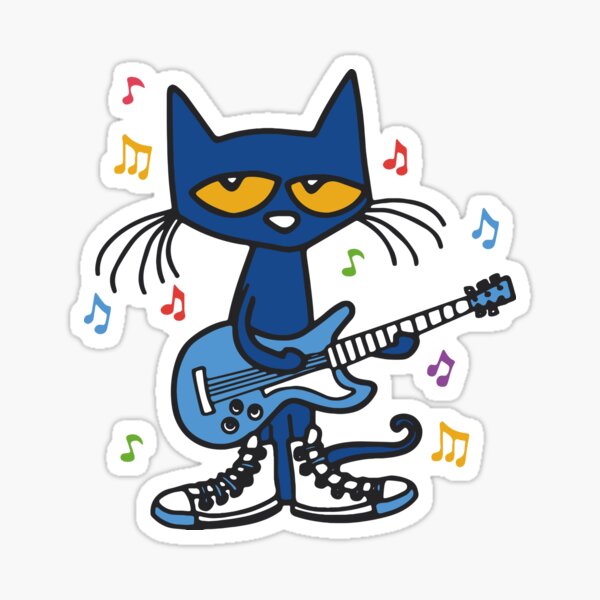 Pete The Cat Sticker For Sale By Walidovicstore Redbubble