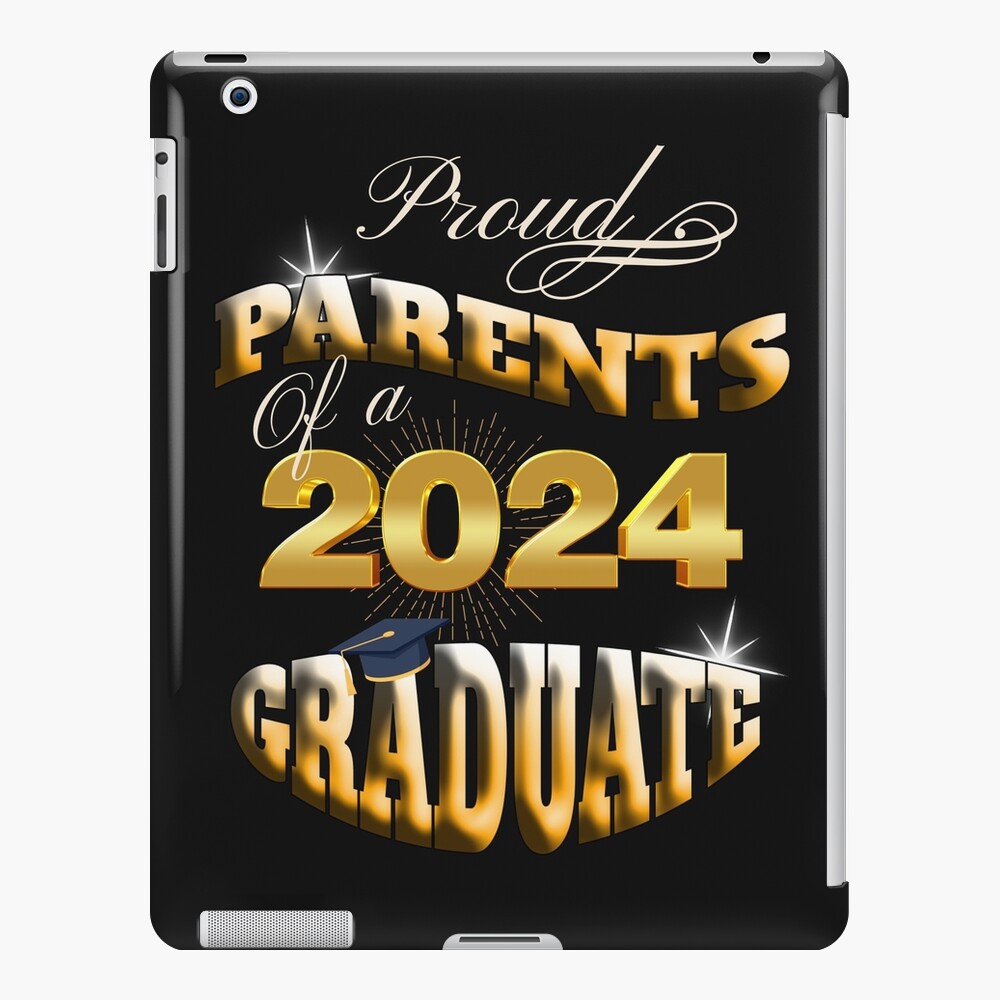 Coque et skin adhésive iPad DIPLÔMÉ 2024 FIERS PARENTS D UN DIPLÔMÉ