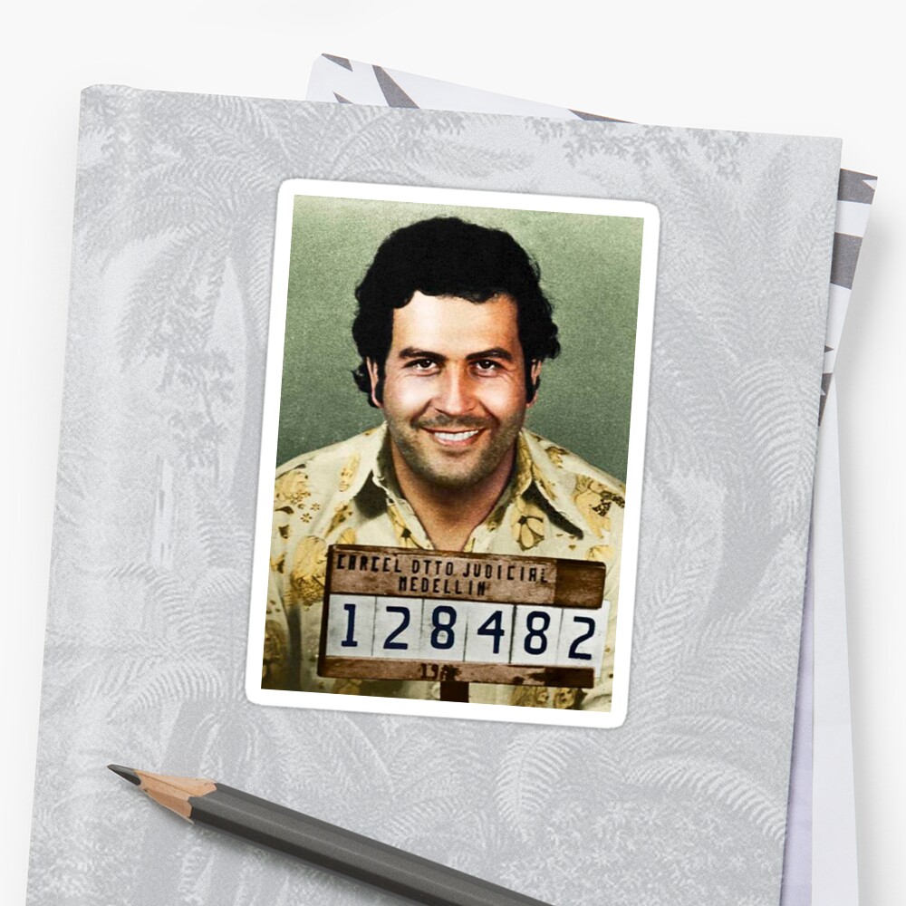 PABLO ESCOBAR Sticker By Maco420 Redbubble