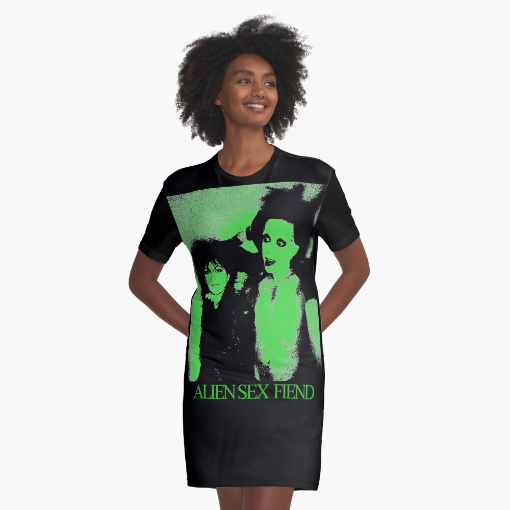 Alien Sex Fiend Smells Like Transparency Graphic T Shirt Dress