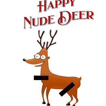 Happy Nude Deer Poster For Sale By AUZANA Redbubble