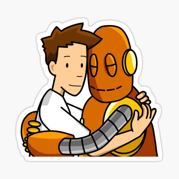 Tim And Moby Timoby Hugging Fan Art Sticker For Sale By Ethereal