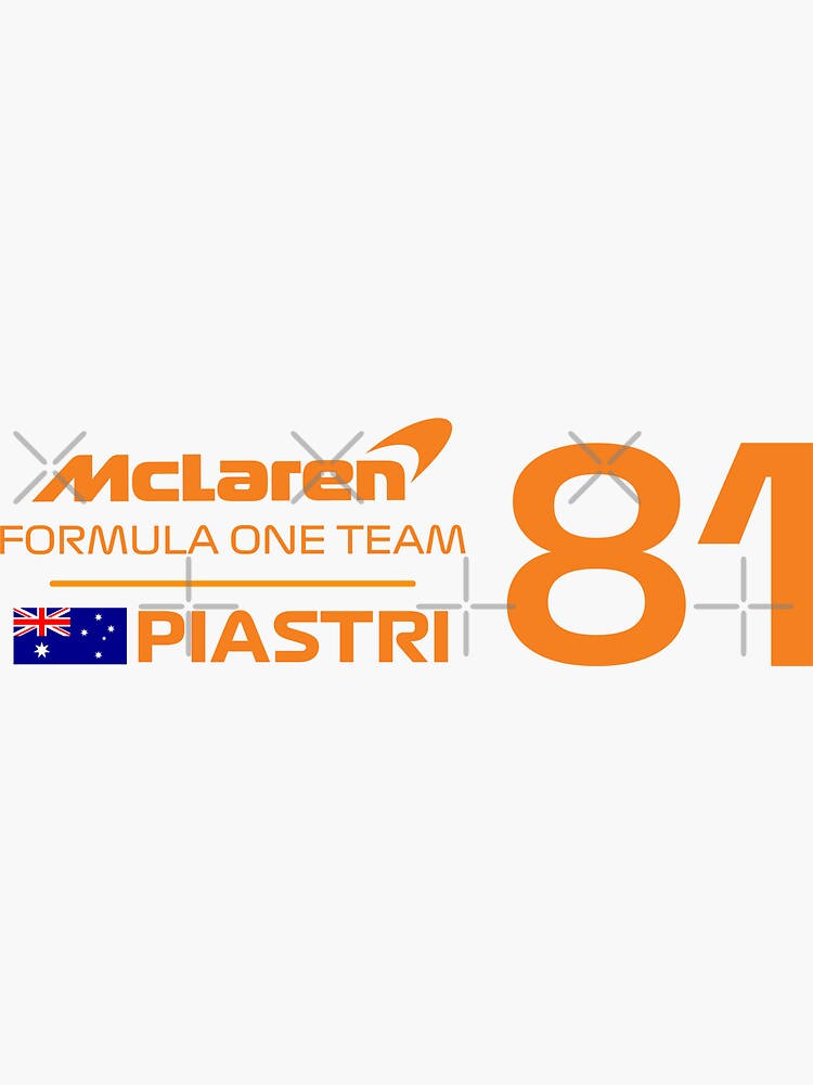 Oscar Piastri Mclaren Formula One Team Sticker For Sale By