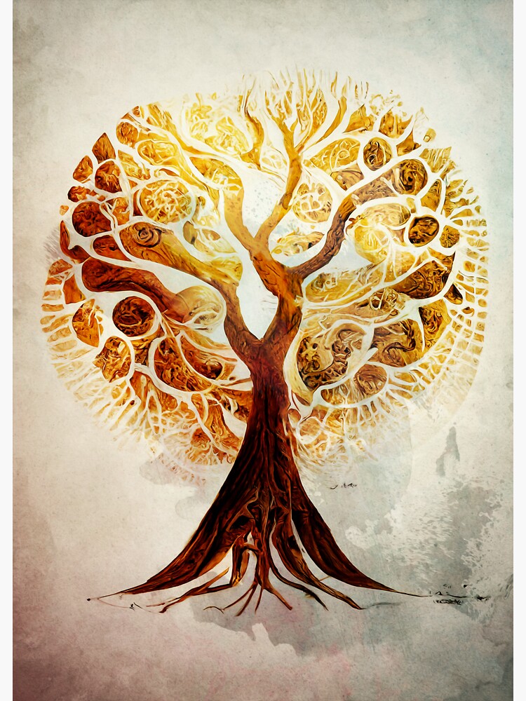 Yggdrasil Tree Of Life Sun Sticker For Sale By Anton H Redbubble