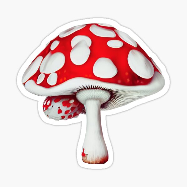 Art Mushroom Amanita Amanita Muscaria Sticker For Sale By