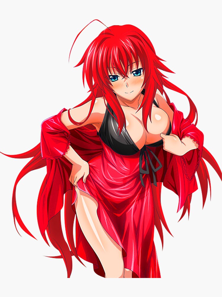 Lewd Rias Gremory Waifu Hentai Anime Sticker For Sale By Hentaii