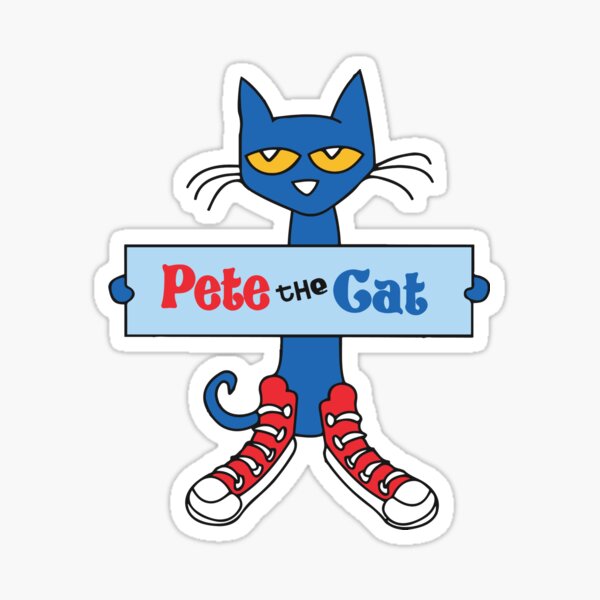 Pete The Cat Sticker For Sale By Gvardiole Redbubble