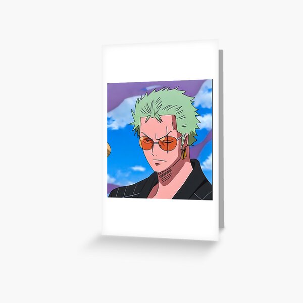 One Piece Roronoa Zoro Greeting Card For Sale By Aliciahaven Redbubble