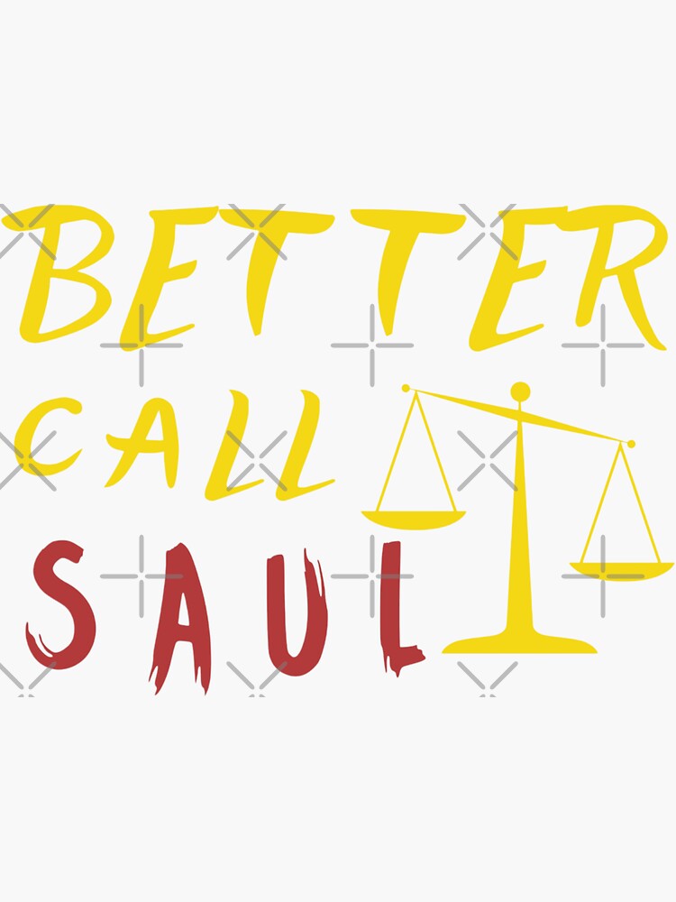 Better Call Saul Stuff Sticker For Sale By Admjlife Redbubble