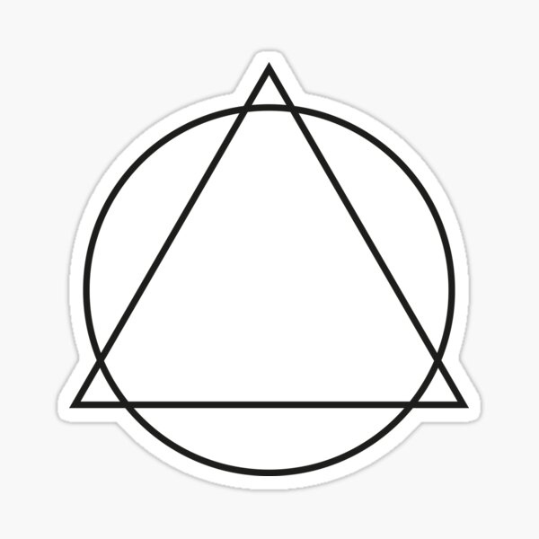 Circle And Triangle Alcoholics Anonymous Logo Sticker For Sale By