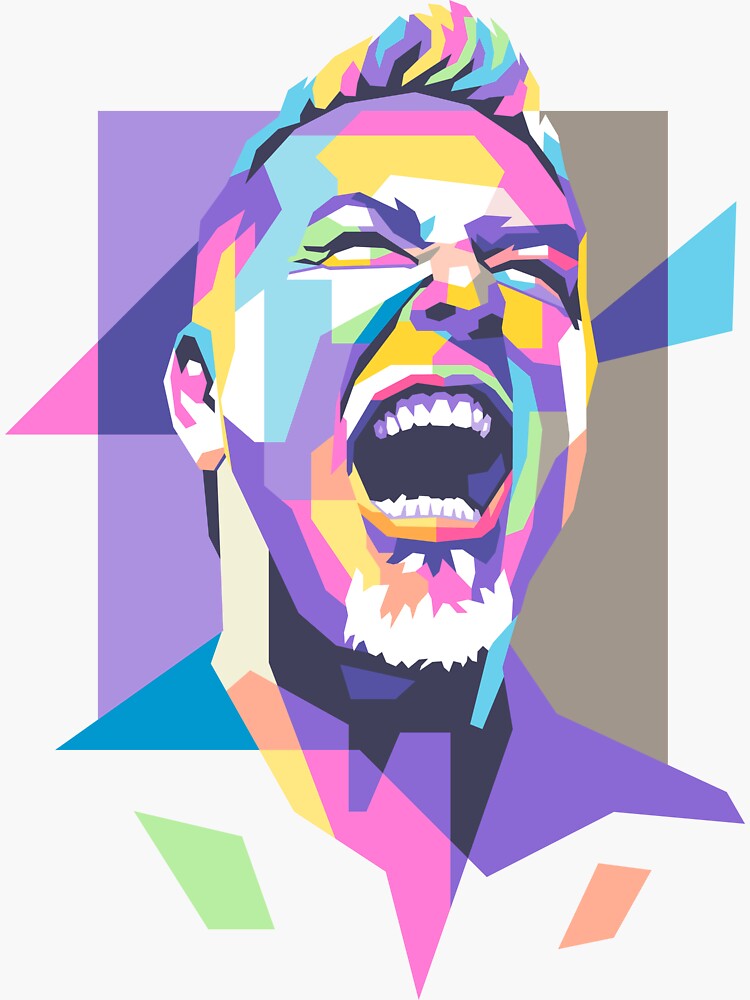 James Hetfield In Wpap Sticker For Sale By Xezyy Redbubble