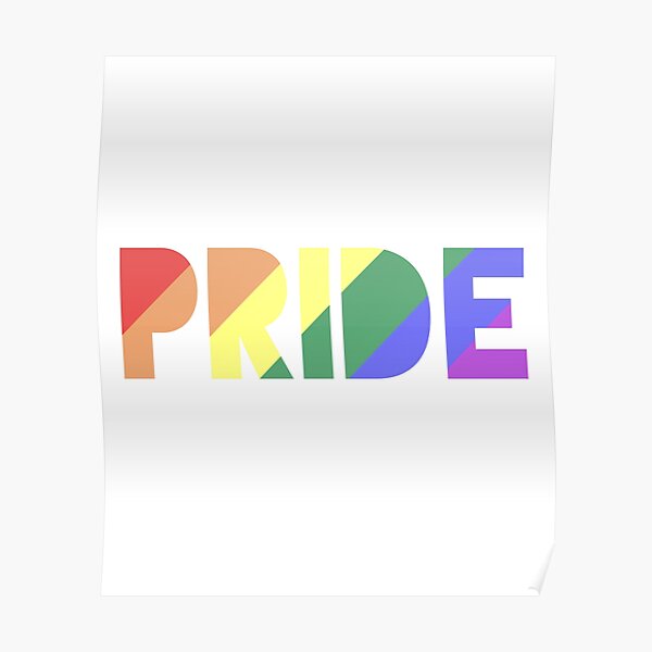 Gay LBGT Pride Equality Rights Rainbow Flag Poster By Sleazoid