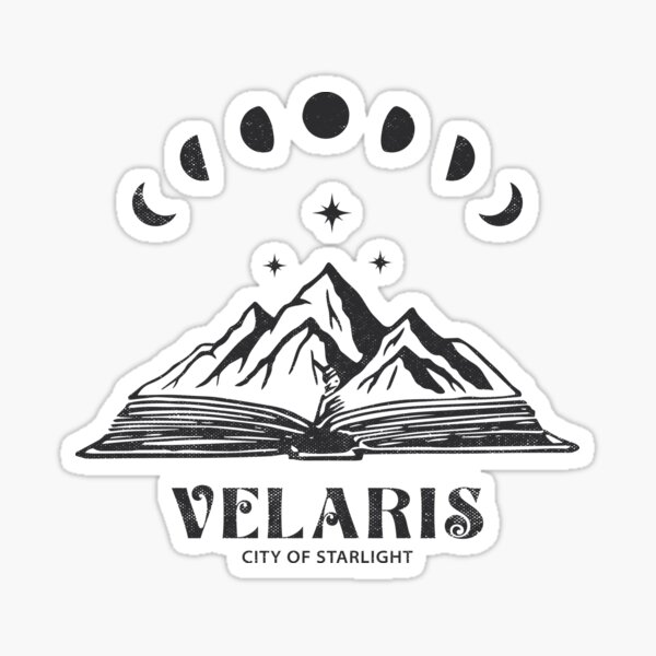 Velaris City Of Starlight Moon Phases Gifts Sticker For Sale By