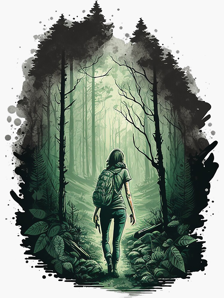 The Forest Path Sticker For Sale By Almost There Redbubble