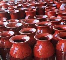 Red Pots by Victoria Kidgell