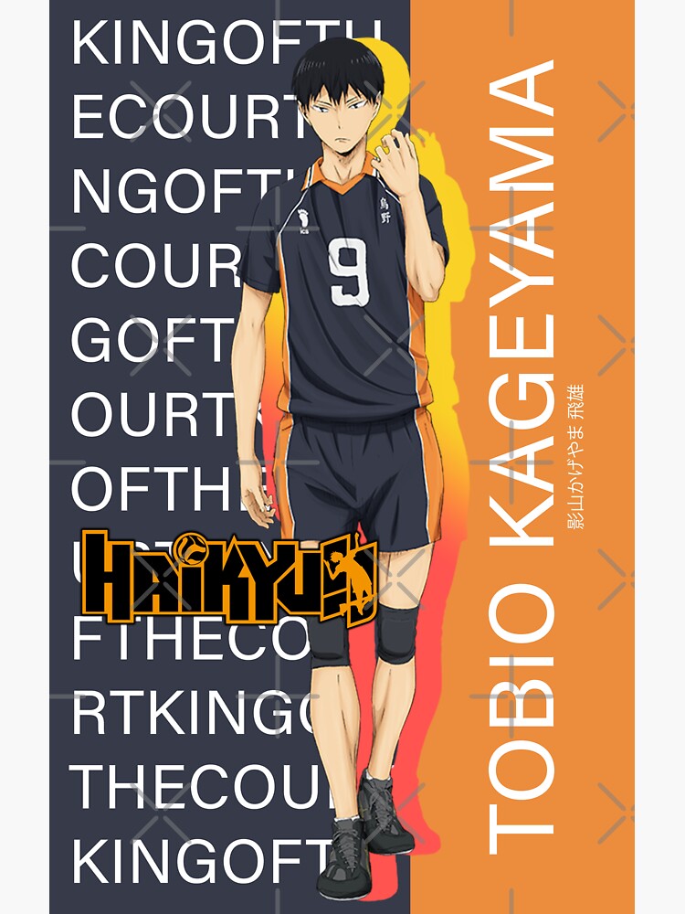 Kageyama Tobio King Of The Court Haikyu Anime Sticker For