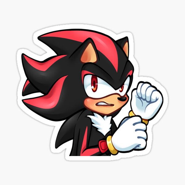 Shadow The Hedgehog Sticker For Sale By Pompomamy Redbubble