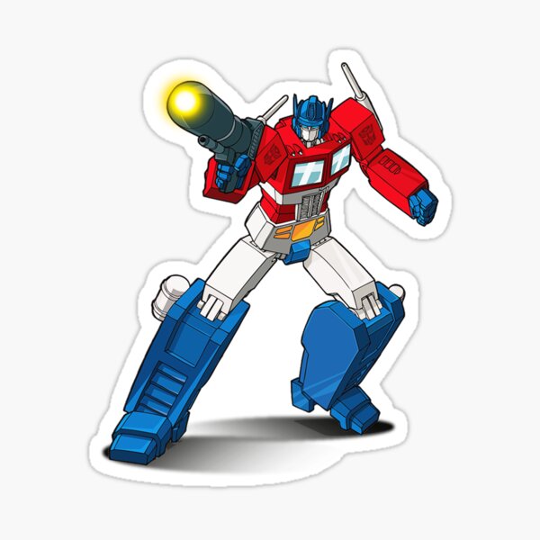 Autobot Leader Optimus Prime Sticker For Sale By Planetcybertron