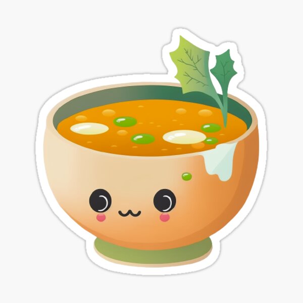 Cute Soup Clipart Sticker For Sale By Egoism Redbubble