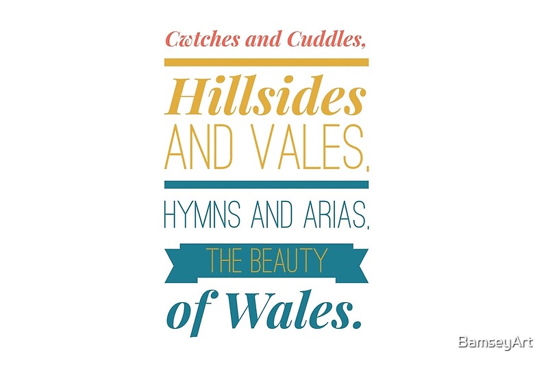 "Wales / Welsh sayings and slogans Wenglish" Photographic Prints by