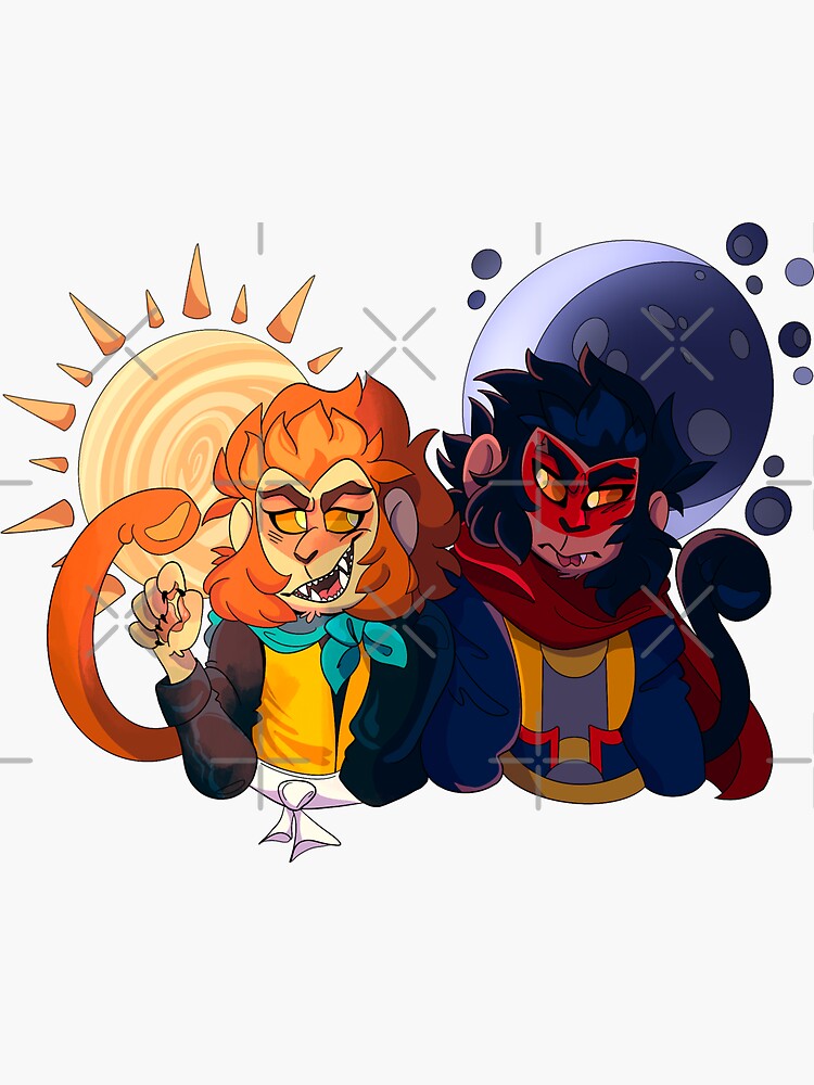 Sun Wukong And Moon Macaque Sticker For Sale By Sithcoven Redbubble