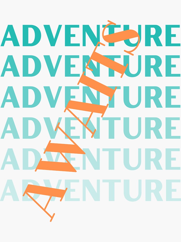 Adventure Awaits Sticker For Sale By Andreeapetrut Redbubble