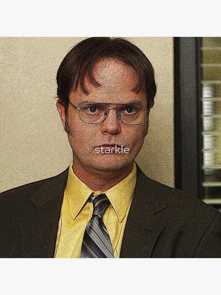 DWIGHT SCHRUTE The Office NBC TV Show Funny Poster By Starkle Redbubble