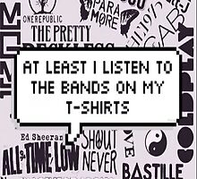 bands on my t-shirt by alexsifthead