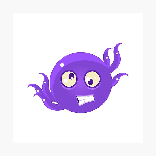 Crazy Funny Octopus Emoji Photographic Print For Sale By Topvectors