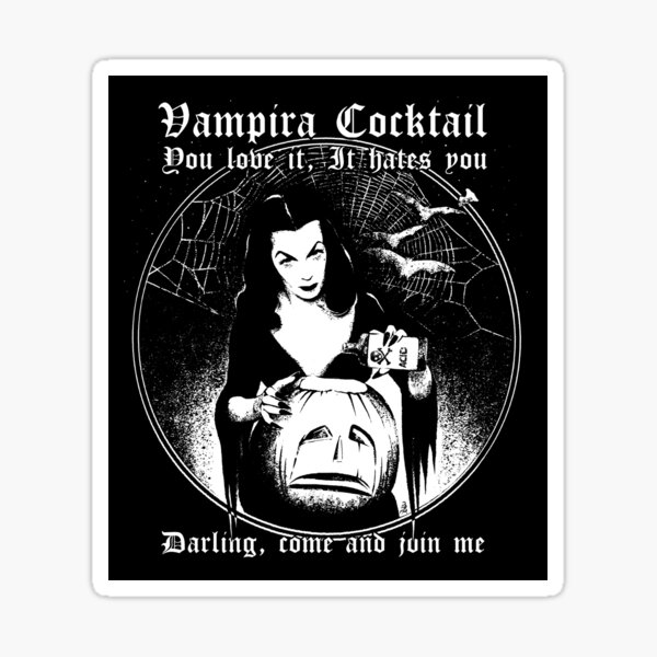 Vampira Cocktail You Love It It Hates You Dark Goddess Of Horror