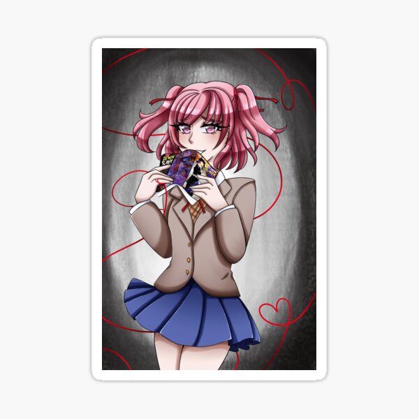 Natsuki DDLC Sticker For Sale By Ikusunami Redbubble