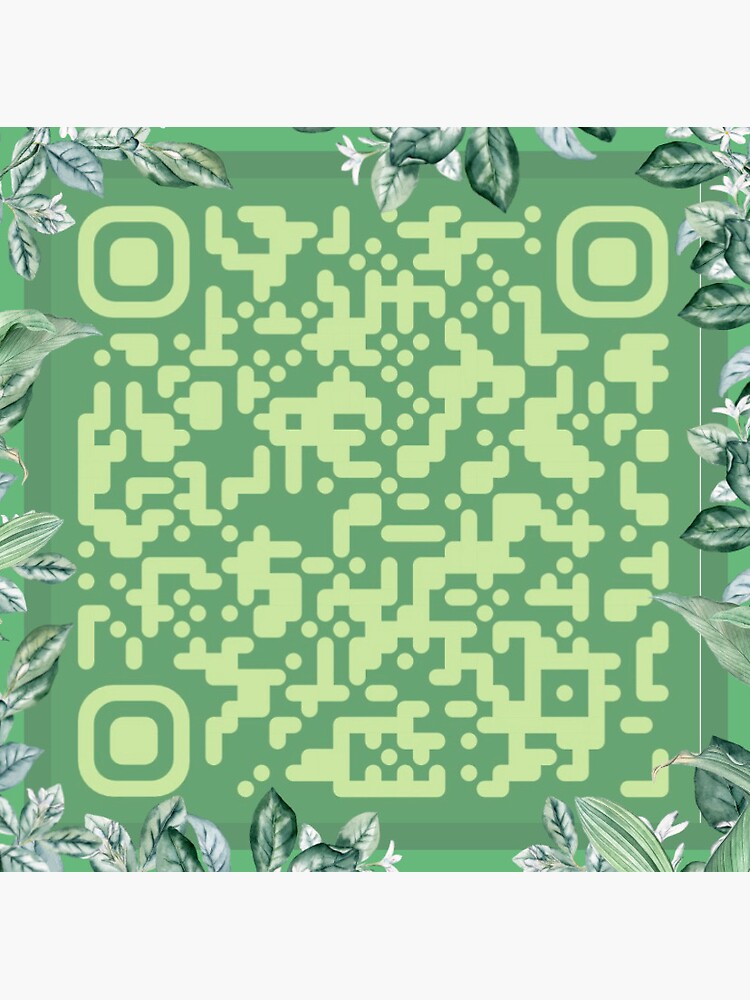 RED VELVET Russian Roulette QR Code Sage Green Sticker For Sale By