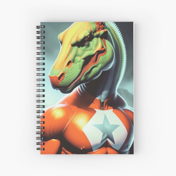 Cuaderno de espiral Orígenes del anime Dino King en el mundo de los